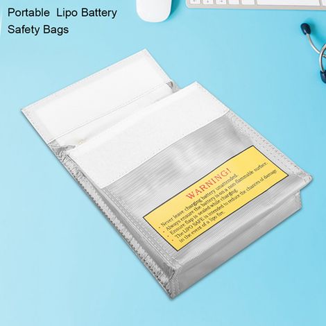 Sac de sécurité portable antidéflagrant pour batterie LiPo avec 3 tailles de sacs de protection pour la charge (numéro 2) (1/5)