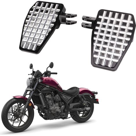 Motorradzubehör: Verbreiterte Fußrasten, kompatibel mit HONDA CMX1100 REBEL1100 ab 2021 (Lieferung im Karton) (1/5)