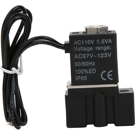 Électrovanne à réponse rapide en plastique 110 V, 2 positions, air, eau, huile