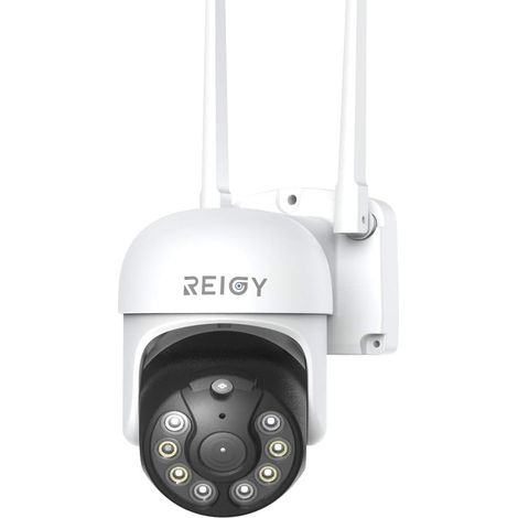 3MP Caméra de Surveillance WiFi Extérieure PT 360 1296P IP Caméra de Sécurité sans Fil avec Détection de Mouvements Vision Nocturne en Couleur Audio Bidirectionnel Etanche IP66 Interieur (1/5)