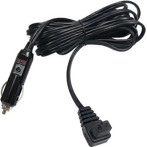 Câble d'alimentation pour compresseur de réfrigérateur de voiture 12/24 V, semi-conducteur, prise allume-cigare. Spécifications : sans interrupteur, 2 m. (1/4)