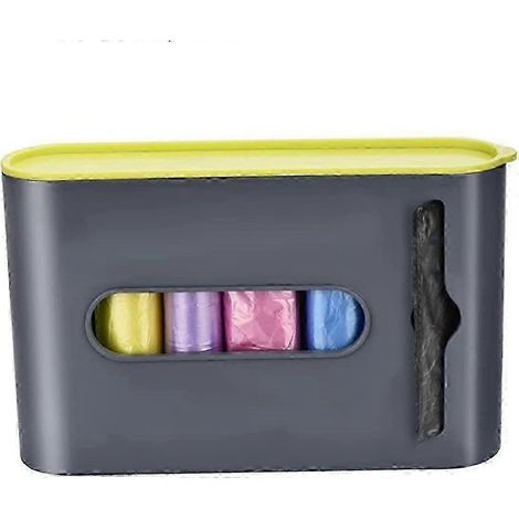 Distributeur mural de sacs à déjections canines pour l'extérieur, le jardin, la clôture et l'intérieur. Support et station de rangement pour sacs à déjections canines. Boîte moderne et durable P202112 (1/5)