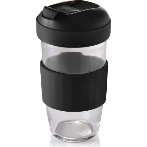 Tasse 2 en 1 café et muesli verre borosilicate polypropylène silicone - Was Germany (1/2)