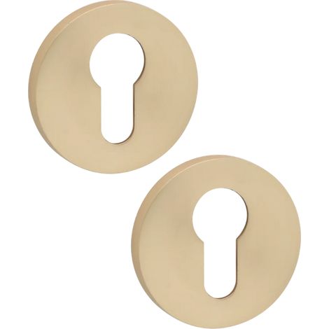 Kuchinox LO4 G02R kurze runde Platte - gebürstetes Gold (1/2)