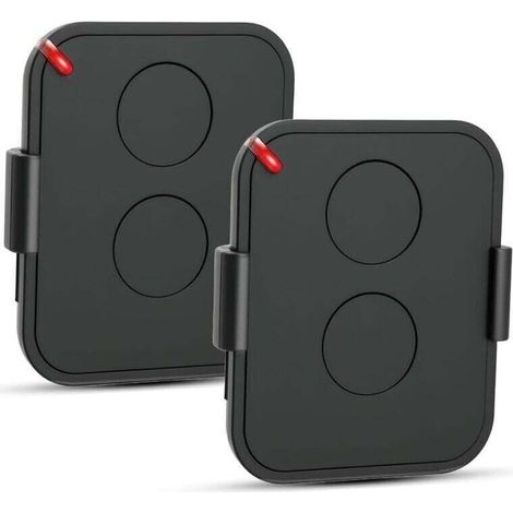 Set mit 2 Torfernbedienungen, 433,92 MHz Garagentorfernbedienung, kompatibel mit ON2E, ON4E, ON1E Rolling Code, 2 Kanäle