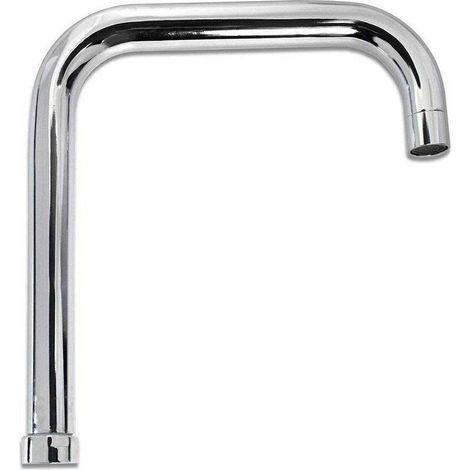 Bec De Remplacement Carré Pour évier Chrome Poli 26cm (1/2)