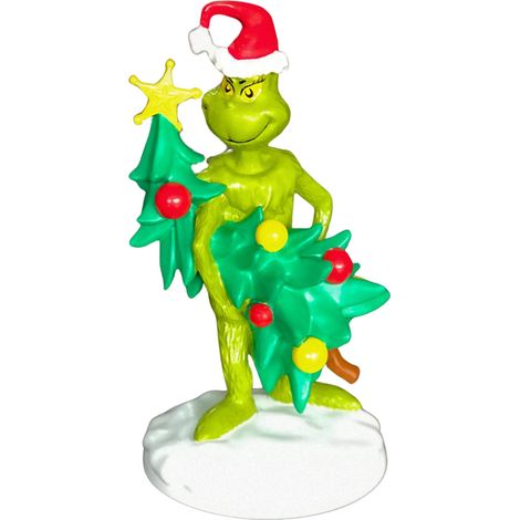 Statua The Grinch con Albero di Natale H15cm Peraga Christmas