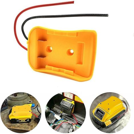 Adaptateur De Batterie - Pour Batteries Dewalt 18 V / 20 V Max - Compatible Power Wheels Et Projets DIY - Connecteur Dock DC - 1 Pièce (1/5)