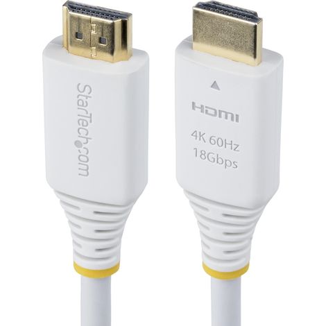 StarTech.com HDMI2-CABLE-4K60-6FW câble HDMI 1,8 m HDMI Type A (Standard) Blanc