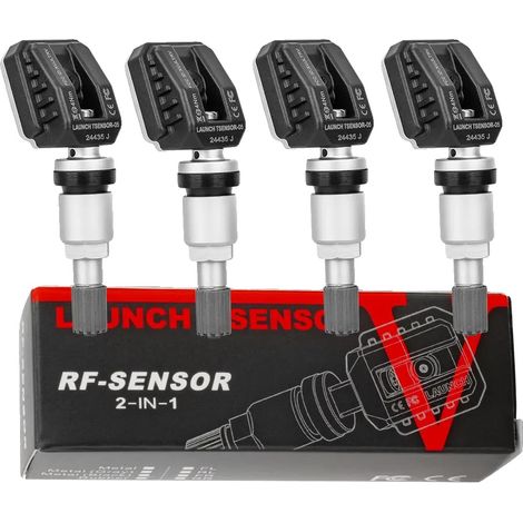 Sensores TPMS, doble frecuencia, repuesto programable, 4 unidades, aleación de plata, TSENSOR-05N-b (1/2)