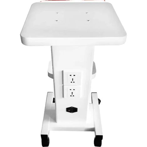 Carro para instrumentos de belleza, diseño portátil, fácil movilidad, color marfil. (1/2)