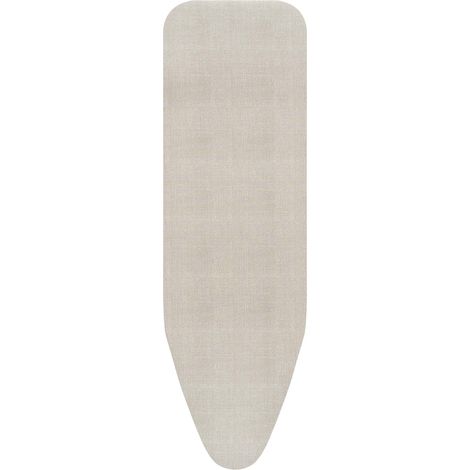 Brabantia Copriasse da stiro B 124x38cm - Denim Grey Strato superiore cotone al 100% imbottitura in schiuma da 2mm Perfetto per assi da stiro misura B Durevole, lavabile, facile da installare (1/4)