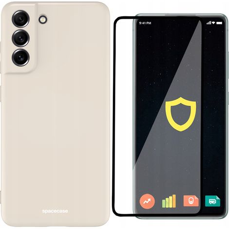 Custodia in silicone opaco per Galaxy S21 FE + Vetro (1/5)
