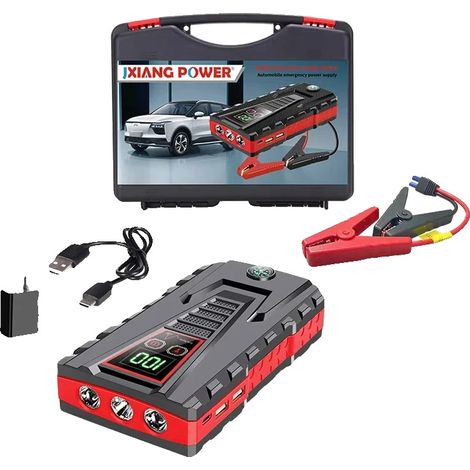 Starthilfegerät für Autos, 5000 A Spitzenstrom, USB-Ladefunktion, 6000 mAh (einzeln) (1/2)