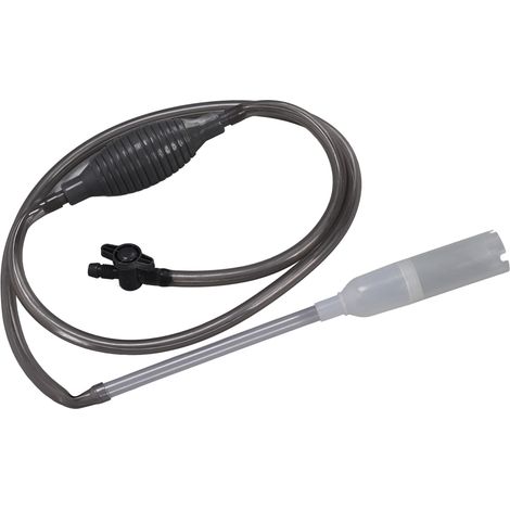 Siphon multifonction pour aquarium avec vanne de contrôle de débit et clip de fixation. (1/5)