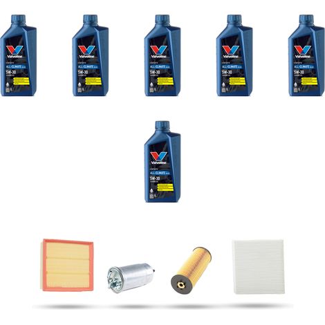 Kit tagliando 4 FILTRI e 6L OLIO compatibile con Audi A6 (C5) 2.5 tdi v6 120kw dal 2002 (1/5)