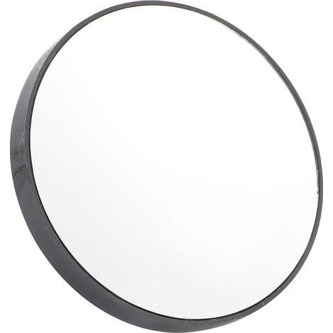 Miroir de Maquillage Grossissant Rond 15x à Ventouse Noir (1/5)