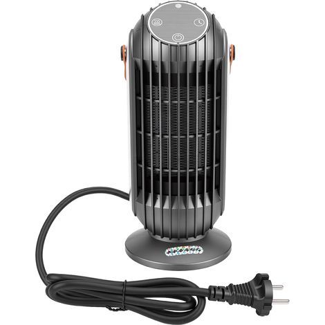 1500W PTC Fast Heating Indoor Space Heater, Portable Desk Fan with Timer, for Bedroom, Bathroom, Office (1/5)