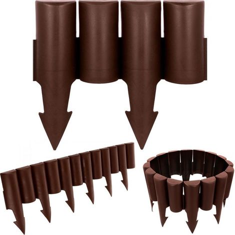 palissade de jardin marron 25 cm
