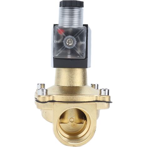 Zweiwege-Magnetventil aus Messing, glatte Oberfläche, einfache Installation, robust und langlebig, normalerweise offen, AC 380 V (1/5)
