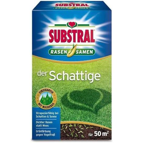 Substral – Semences de gazon Der Schattige – Pour ombre et soleil, 1 kg pour 50 m²