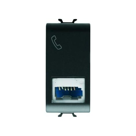 CONNECTEUR TELEPH. STD ANGL. NOIR GEWISS GW12406