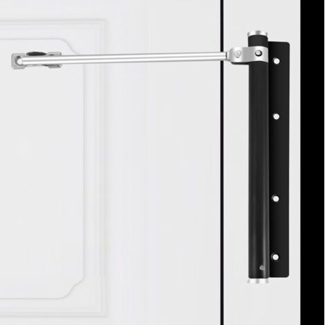 Ferme-porte en acier inoxydable pour portes en bois/aluminium, ferme-porte automatique réglable, amortisseur de ressort invisible, quincaillerie à fermeture automatique- (1/5)