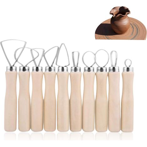 10 Pièces Outils De Sculpture Sur Cire à Double Extrémité, Ensemble D'outils De Cire En Acier Inoxydable Cire Argile Sculpture Sculpture Kit D'outils De Bricolage Outils De Sculpture En Argile (1/5)