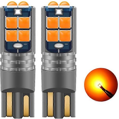 ampoules LED T10 3030 à culot W58 (10 SMD) pour éclairage de plaque d'immatriculation de voiture. (1/5)