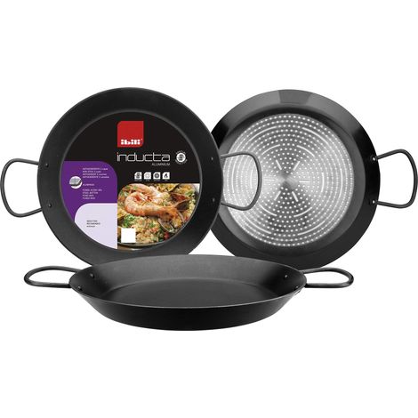 IBILI, Padella per paella Inducta, 34 cm, alluminio, antiaderente, 6 porzioni, adatta ai piani a induzione. (1/4)