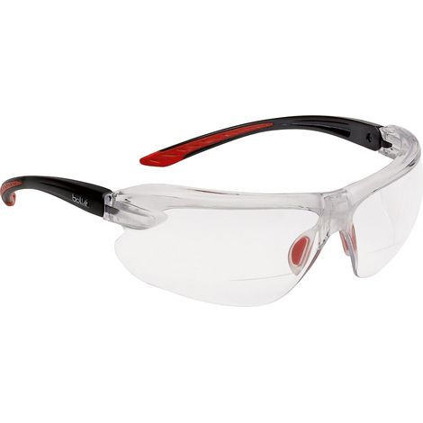 Bollé Safety Iri-S Safety Glasses with Clear Bifocal Reading Area +3.0 Diopters