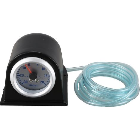 Manomètre de pression de turbo/dépression pour voiture, 52 mm (2"), 0-30 pouces/0-20 psi, lumière orange, indicateur unique. (1/5)