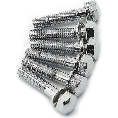 Vis d'échappement Suzuki compatibles (jeu de 6) pour modèles GT750, GT550, GT380 et GT250 (éditions 1972 à 1978, DP).WHBYV (1/4)