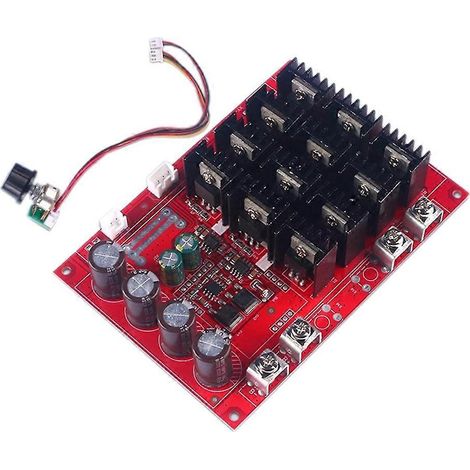 3000-W-Gleichstrommotor-Drehzahlregler, industrietaugliches LED-Drehzahl- und Dimmmodul, 12-V-/24-V-/48-V-Drehzahlschalter, 60 A (1/5)