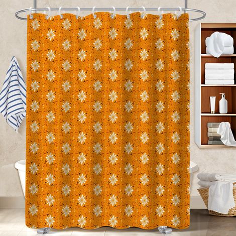 Rideau douche imperméable polyester 180x180 naturel polyester pour salle de bain pour famille nombreuse (1/5)