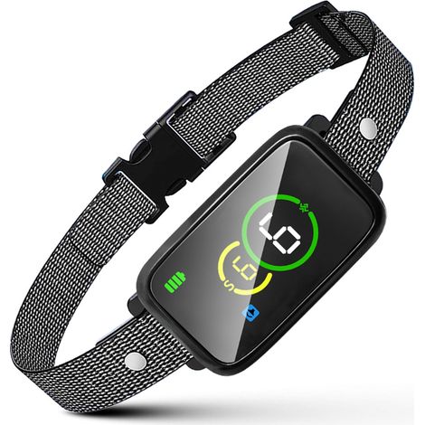Collier Anti Aboiement Chiens, Collier de Dressage Intelligent Rechargeable avec 6 Modes de Sensibilité, Son,Collier Anti Aboiement Petits Chiens