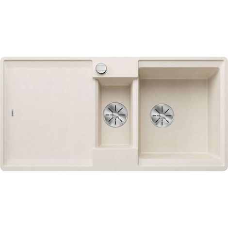 BLANCO Einbauspüle ADIRA 6 S-F Silgranit, flächenbündig einbaubar, InFino, softweiß (1/3)