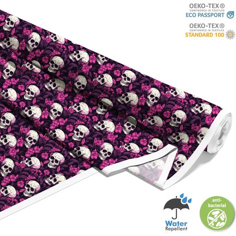 TESSUTI DECORATIVI PER ESTERNI OXFORD - Motivo Teschio I DX4266 (1/5)