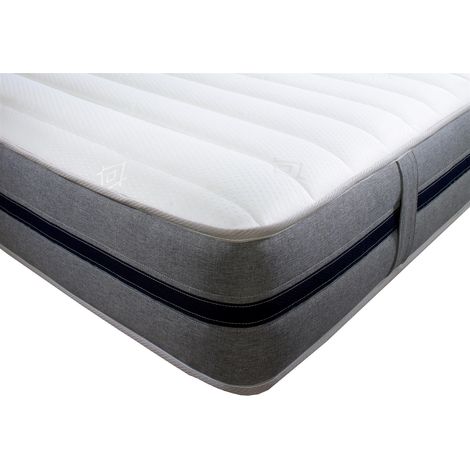 Starlight Beds Approx 9 Inch Deep All Foam Cool Touch Quilted Top Panel with Reflex and Memory Foam Mattress, 5ft9 by 2ft6 Shorty 75cm x 175cm