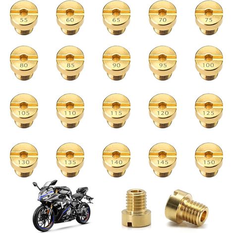 20 Pièces Gicleur Carburateur M5 en Laiton pour Dellorto PHBG (1/5)