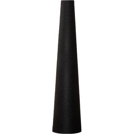 Bardusch-Vase conique noir céramique givrée tige unique, petit bourgeon pour chambre ou bureau (1/5)