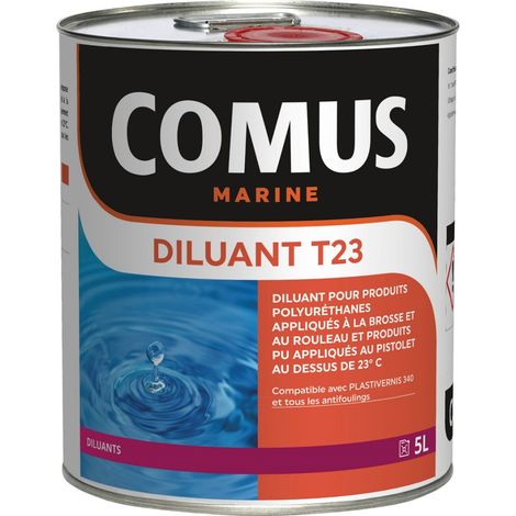 DILUANT T23 - 5L Diluant pour produits polyuréthanes appliqués à la brosse et au rouleau - COMUS