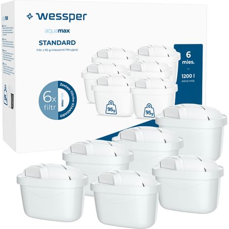 Wessper WES003-6 Einsätze für AquaMax-Kanne, 6 Stück. (1/5)