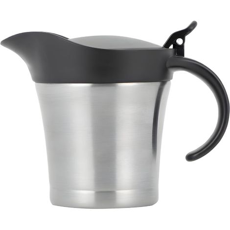 Grande Saucière Récipient de Service de 45 cl pour Sauce avec Couvercle Pot à Sauce Anti-Fuite Pour Le Buffet, La Salade, Les Rassemblements, Les Fêtes, La Cuisine, La Restauration Hôtel Et (1/5)