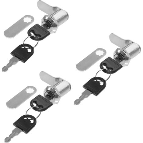Housoutil 3 Serrures de sécurité multifonctions avec clé pour armoire (1/5)