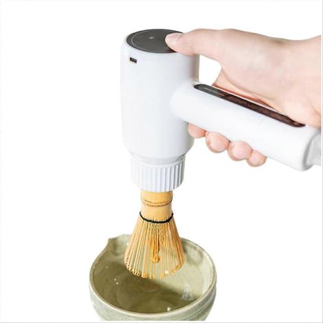 Fouet électrique à matcha rechargeable, outil de mélange rapide pour la préparation de thé à domicile ou en boutique. (1/5)