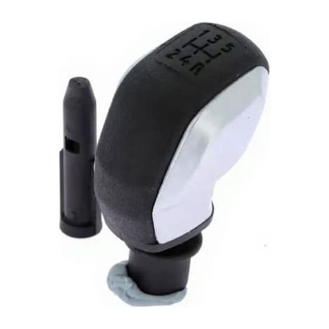 Poignée de levier de vitesse chromée noire avec manchon intégré – Peugeot, Citroën et DS – OEM 16088722ZD / 96738471VV (1/5)