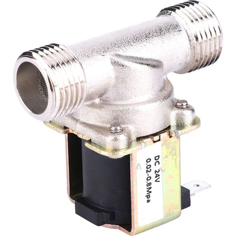 DC24V G1/2 NC Messing-Elektromagnetventil, normalerweise geschlossen, Wassereinlassventil (1/5)