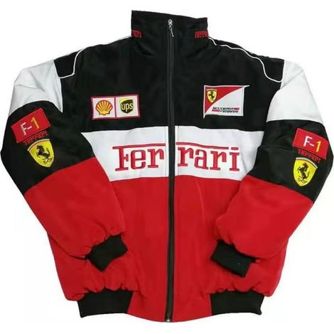 Combinaison de course F1 style tendance, veste matelassée A159 broderie intégrale, tenue pilote personnalisée coton A169-ZJKDGJKJ