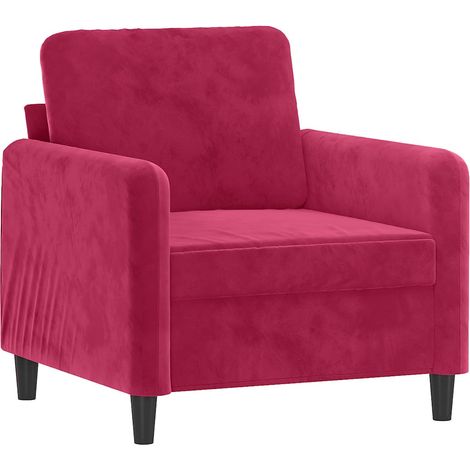 Maison Exclusive - Sessel Weinrot 60 cm Samt (1/5)